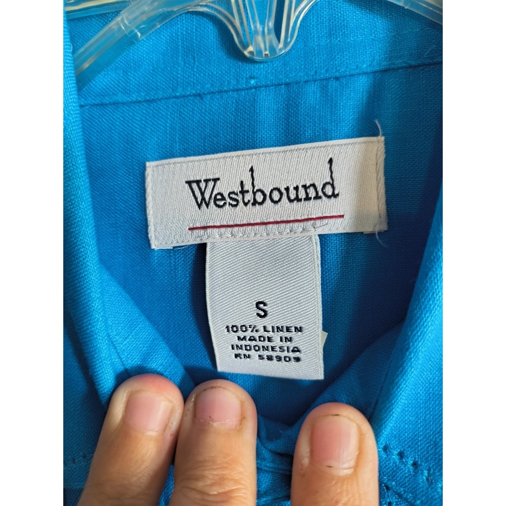 Lot Of 4 Westbound Shirt Women Button Up Collared Long Sleeve Pockets Size Small - Picture 4 of 12